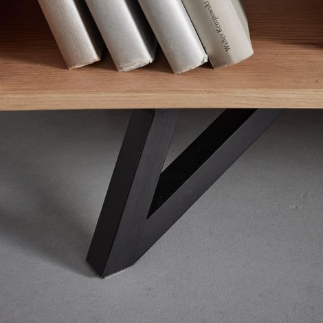 Mömax Highboard Emilio Eichefarben Echtholz/MDF (1/5)