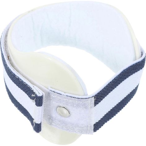 Support réglable pour épicondylite (coude du tennisman) - Soulagement de la douleur - Taille M (Blanc)-26-27 cm (1/4)