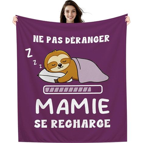 Ne pas déranger Mamie se Recharge Couverture Amusante pour Mamie Cadeau d'anniversaire Cadeau de fête des mères Cadeau de Noël Cadeau pour la Meilleure Grand-mère (1/5)