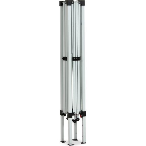 Gazebo da Giardino Pieghevole 3x3m Telo in Poliestere e PVC con Ventilazione Taddei Automatico Bianco