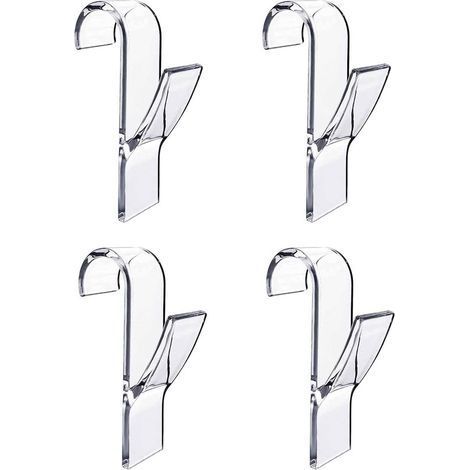 Crochets porte-serviettes pour radiateur Longziming – Lot de 4 – Pour tubes chauffants ronds – Porte-serviettes – Cuisine et salle de bain (1/5)