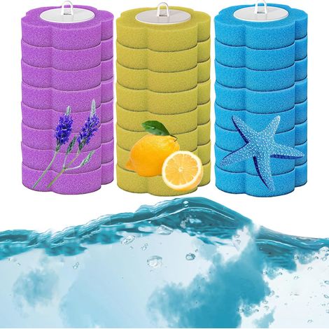 Tête de Rechange Pour Brosse de Toilette, brosse de toilette jetable, Système de nettoyage jetable avec 24 PCS Remplissages (3 saveurs) (1/5)