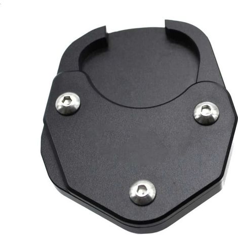 (Noir) Accessoire moto Tiger660 : extension de béquille latérale, plaque de renfort, compatible avec Tiger660 et Tiger Sport 660 2022 Maxpower (1/3)