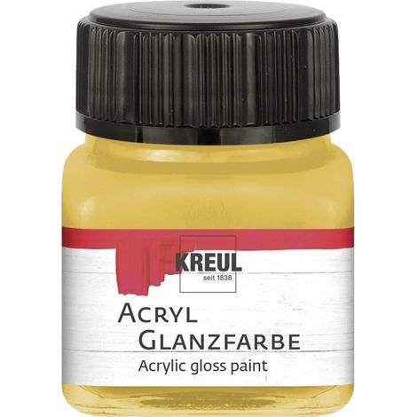 Kreul Acryl Glanzfarbe gold 20 ml Verzierfarbe