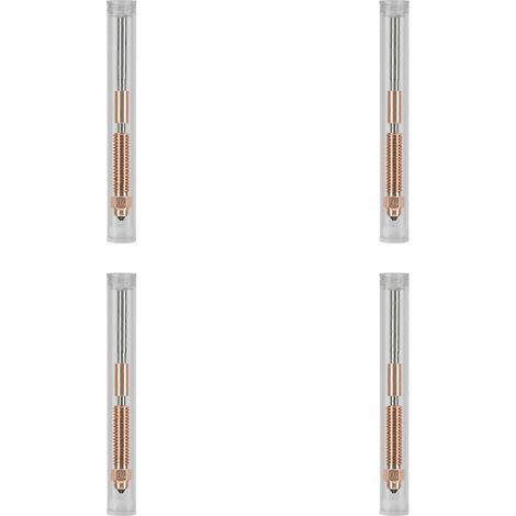 4X para Creality K1C/K1 Max/Ender-3 V3 Boquillas de alto flujo bimetálicas de cobre y titanio de 0,4 mm (