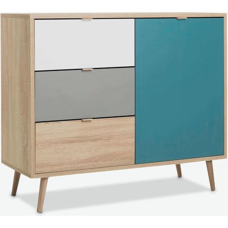 Caliope Legno laminato - Bianco / grigio (1/5)