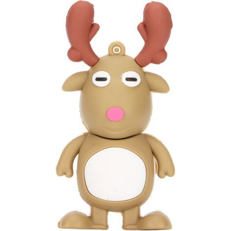Clé USB de Noël 64 Go, clé USB de stockage en forme de renne de Noël, clé USB 16 Go, cadeau de Noël (1/5)