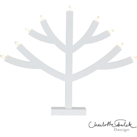 Star Trading Chandelier Grene, blanc, bois, 9 flammes, 64cm