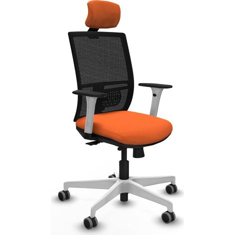 Silla de oficina piqueras y crespo Yunquera blanco soporte lumbar (1/2)
