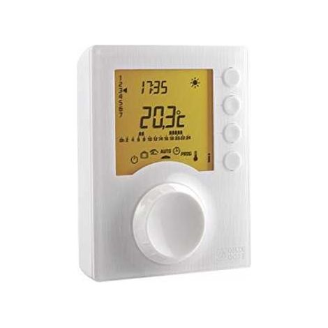 Termostato de ambiente con cable Tybox 117+, Delta Dore, Ref. 6053072 (versión 2025)