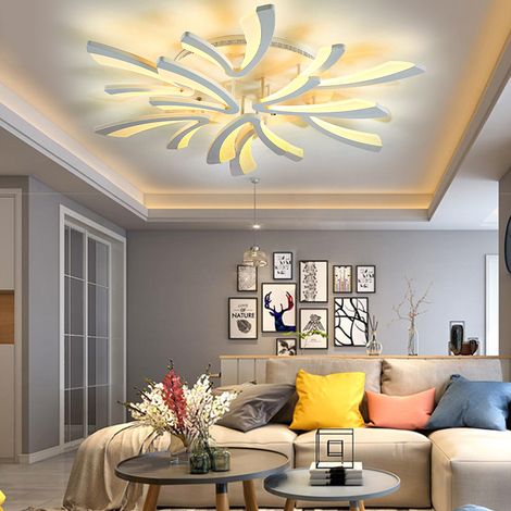 Modern V Shape LED Chandelier Ceiling Light , 9 Head Dimmable