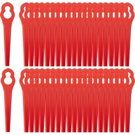 Lot de 100 Lames de Rechange compatibles avec Coupe-Bordure sans Fil - Lame en Plastique pour débroussailleuse (1/5)