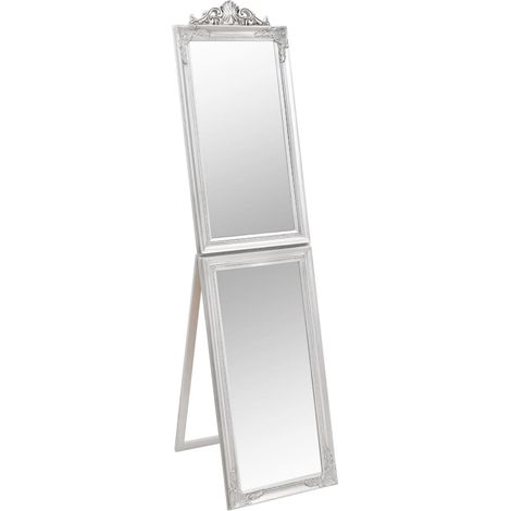 Miroir Entrée Maison Salle de Bain,Miroir sur pied Argenté 50x200 cm888641 (1/5)