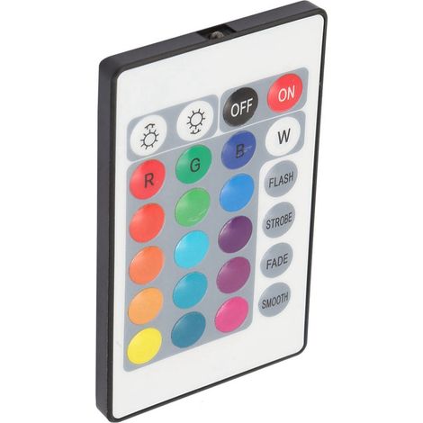 5V RGB-LED-Streifenleuchte mit 24 Tasten, drahtloser Fernbedienung, USB 6A, Lichteffekten und IR-Controller (0,5 m) (1/5)
