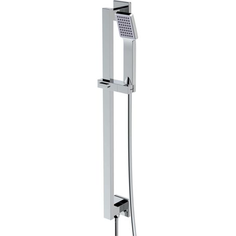 Signature Reflex Square Shower Slide Rail Kit with Single Function Handset - Chrome (1/2)