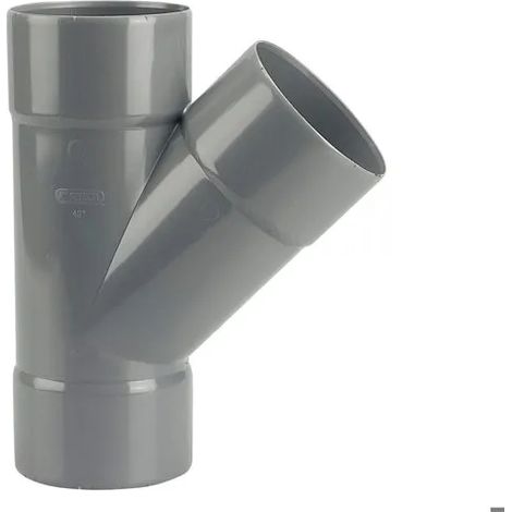 Codo doble hembra pvc Wavin 45 grados d125