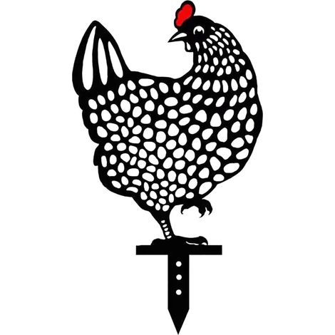 5 Piezas Decoración de Pollo Hecha a Mano Estatuas de Jardín, Decoración de Pollo de Acrílico Hecha a Mano Decoración de Jardín Exterior Césped, Regalos de Recuerdo Familiar (1/5)