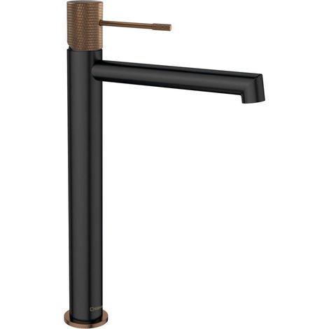 Sapho Solaris - Waschtischarmatur, schwarz matt/Kupfer WD006PG (1/4)