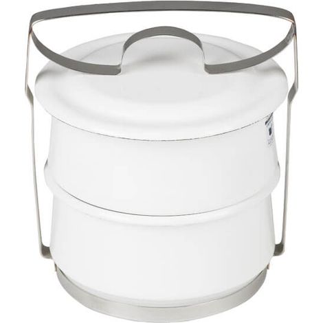 Riess porta alimentos 2 piezas Ø14cm esmalte blanco (1/5)