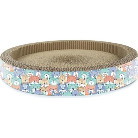 Griffoir rond en carton pour chats