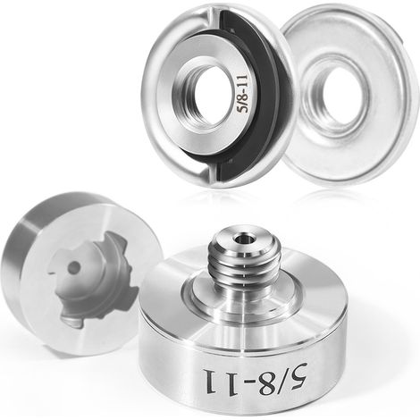 Kit adattatore filettato da 5/8"-11 con dado a cambio rapido, adatto per smerigliatrici angolari XLOCK, per convertire e installare lame per seghe e dischi per lucidatura, adattatore da 5/8"-11 e dado