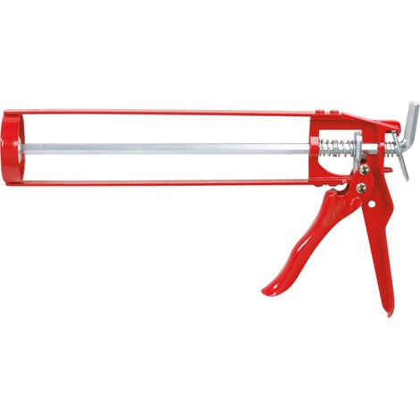 Kstools – Pistolet extrudeur à silicone 310 ml – Tige en acier – Longueur 345 mm – Pour travaux de précision