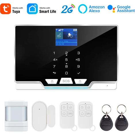 Ce kit de système d'alarme sans fil WiFi GSM peut être utilisé avec l'application Tuya Smart. (1/5)