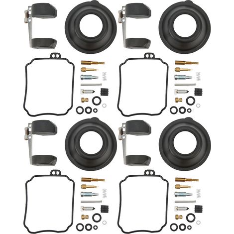 GARRYFIZH Kit de Réparation Carburateur 4 Pièces (Joint, Membrane) pour Yamaha XJ600 Seca II 1992-1998
