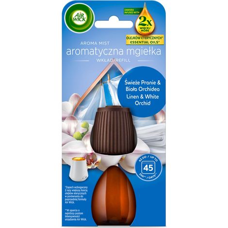018741 Recambio de spray aromático Air Wick: Ropa fresca y orquídea blanca (1/5)