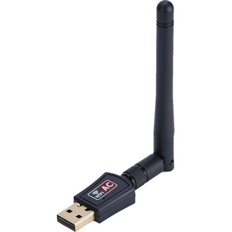 Antenne WiFi USB Externe 600M Dual Band 2.4G/5G pour Réseau Sans Fil (1/5)