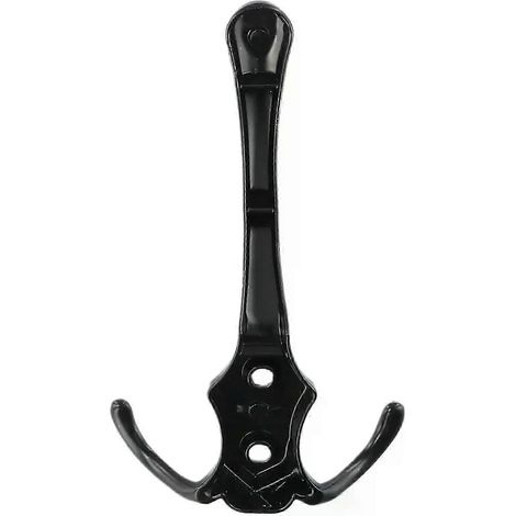 3-Haken-Kleiderhaken aus Zinklegierung zur Wandmontage, schwarz, Kleiderständer, Hutablage, multifunktionaler Kleiderhaken - JXLGV (1/5)
