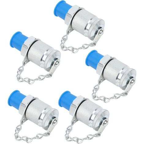5 Raccords Hydrauliques Test Pression, Adaptateur Fileté Connexion PT/NPT 1/4, Mesure Manomètre (1/5)