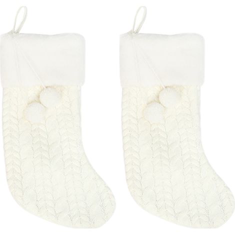 Chaussette De Noël - Pour Décoration De Fête - Idéale Pour Arbre De Noël, Cheminée, Escalier - 1 Pièce (1/5)