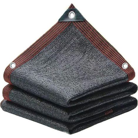 Filet d'ombrage 3 x 3 m pour terrasse, pare-soleil en maille pour terrasse, ombre en été et protection contre le gel par temps froid, pour terrasse, pelouse, chenil, poulailler (1/5)