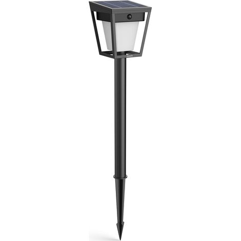 Lampadaire d'extérieur solaire Philips LED 929004632001 Nissa LED LED intégrée 1.8 W noir Y637953 (1/5)