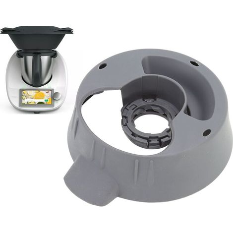 Rubberskin Base du Pot Principal pour Thermomix TM5 TM6, Thermomix Attachment Cup Ring Base Ring Nut Base avec Safe Lock Durable Thermomix Blender Accessoires Blender Part de Rechange pour Thermomix V (1/4)