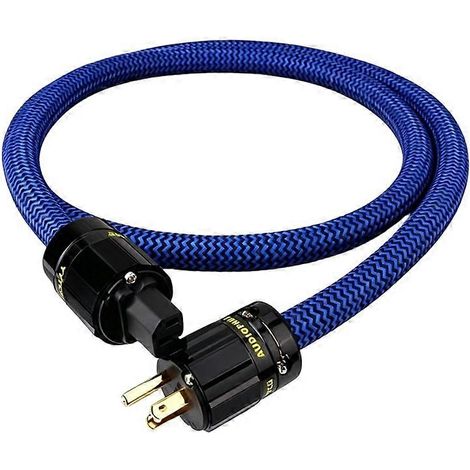 Câble d'alimentation YYTCG HiFi, câble d'alimentation haut de gamme pour amplificateur, filtre et mise à niveau de votre système audio domestique, 2 m, prise américaine (1/4)