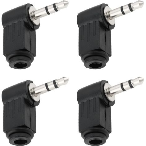 4X Adaptateurs Audio à Souder Prise Jack Stéréo 3,5 Mm Angle de 90 Degrés pour Casque Lecteurs MP3 Haut-parleurs (1/5)