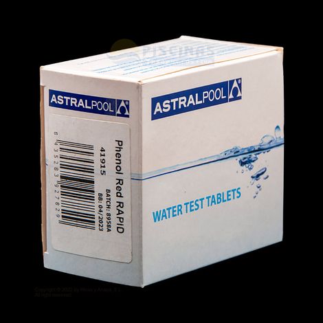 Reactivo phenol para Pooltester, caja 250 tabletas. AstralPool.