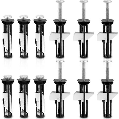 Kit de remplacement de 12 vis pour abattant de toilette, boulons universels (1/5)