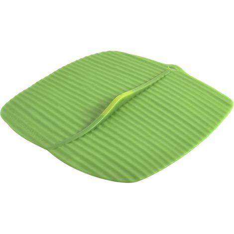 Charles Viancin 1402EU Foglia di banana - Coperchio de Coperchio in silicone per pentole (29 x 27 x 1,5 cm), Verde