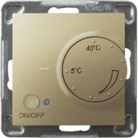 Ospel Impresja regolatore di temperatura metallico dorato