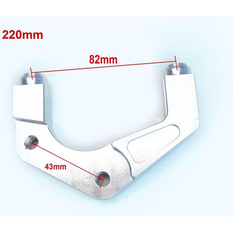 Étrier de frein universel RPM 82 mm pour motos Yamaha Aerox Nitro, pompe de frein RSZ Jog BWS Zuma 50 RR RSZ Turtle King Radiant - 220 mm (1/5)