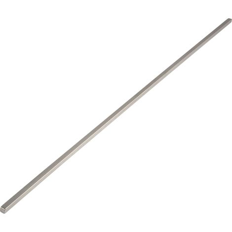 Étagère de coffre en acier inoxydable brossé 8 mm à visser, barre métallique L 448 mm Argenté (1/3)