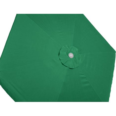 Schirm Ø 230cm 38mm Rohr grün Aluminium/Textil