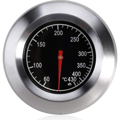 Thermomètre De Cuisson - Acier Inoxydable - Plage 60 À 430 °C - Pour Gril Barbecue Fumoir - Montage Fileté M10 - 1 Pièce (1/5)