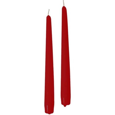 CERERIA DI GIORGIO Candele Coniche Bordeaux 25 cm 2 pz per Decorazione (1/4)