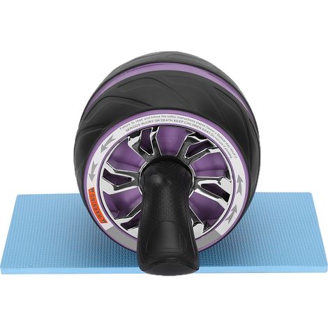 Rouleau abdominal fitness maison silencieux résistant à l'usure équipement d'exercice pour abdos (Violet) (1/5)