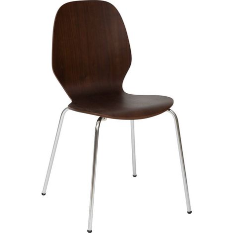 Silla Ouro de hevea y nogal - Atmosphera créateur d'intérieur