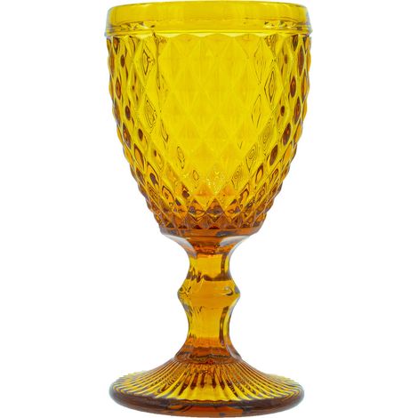 Diamond Ambre - 6 verres à pieds 20 cl